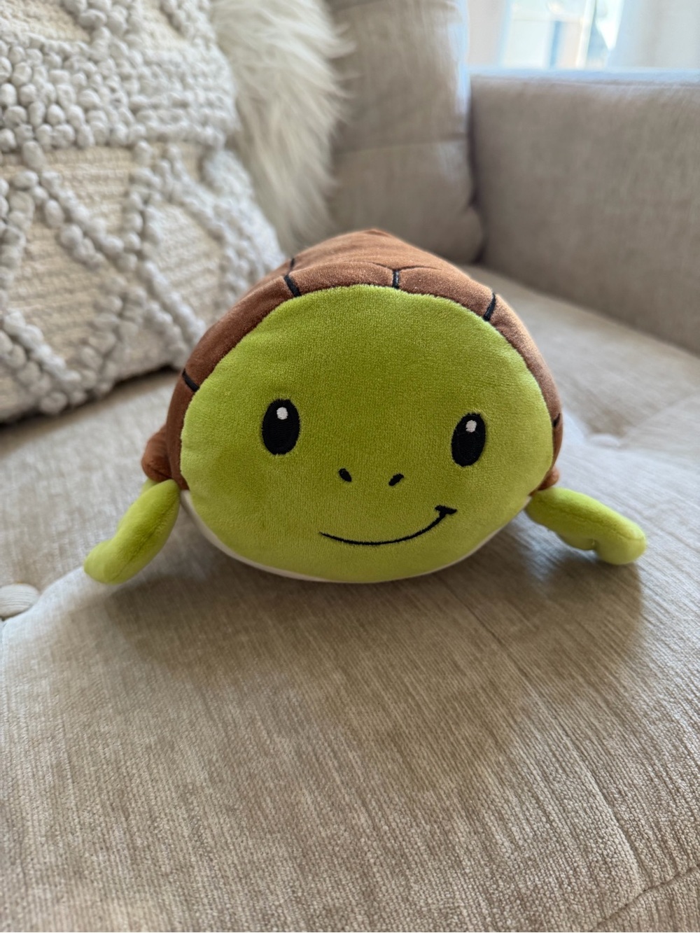 Fiesta Lil Huggy Tate Turtle Plush Stuffed Animal Green Brown Soft Toy
